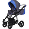 Коляска детская одноместная 2 в 1 SIGER Adelante, т.серый/синий KLS0019